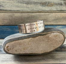 Load image into Gallery viewer, Be Bold | Be Brave - Silver Cuff
