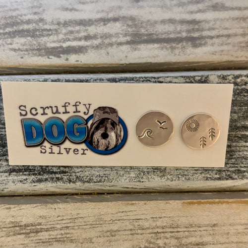 Seaview - Pair of Stud Earrings