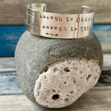 Load image into Gallery viewer, Be Bold | Be Brave - Silver Cuff