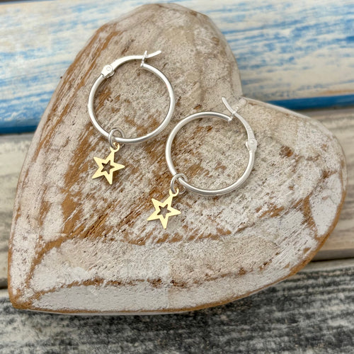 Star - Hinged Hoops
