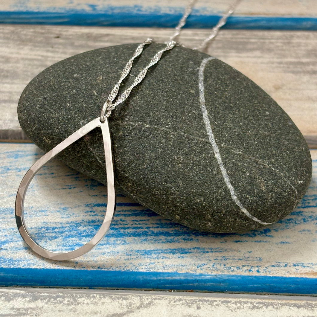 Teardrop Falls - sterling silver pendant