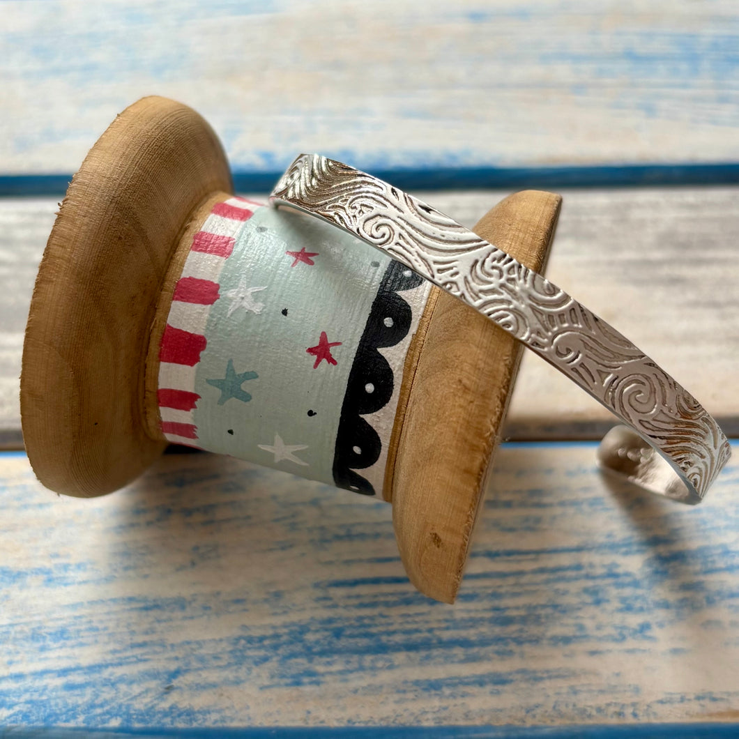 Tidal Swirl - Cuff Bracelet