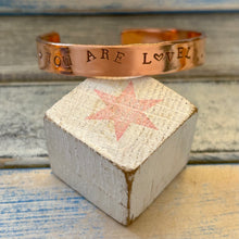 Load image into Gallery viewer, You are LOVELY - copper cuff