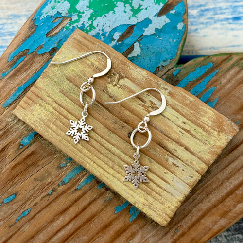 Snowflake Drop Earrings