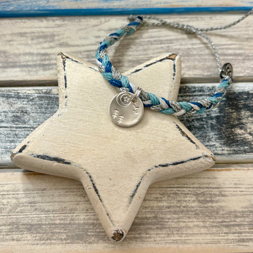 Chunky Braided Wrap  -  Under a Moonlit Sky