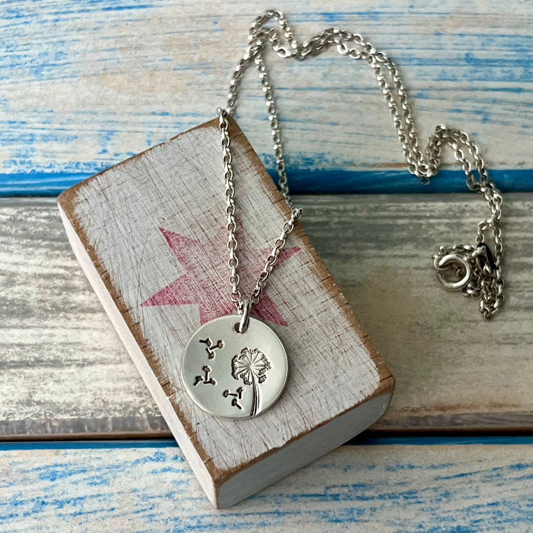 Make a Wish - sterling silver pendant