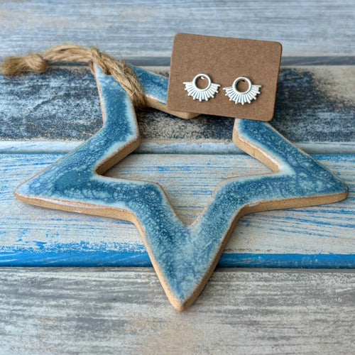 Sunrise - Pair of Stud Earrings
