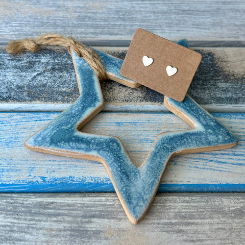 Lovehearts - Pair of Stud Earrings