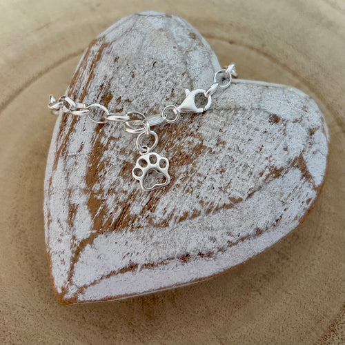 Pawprint Charm Bracelet