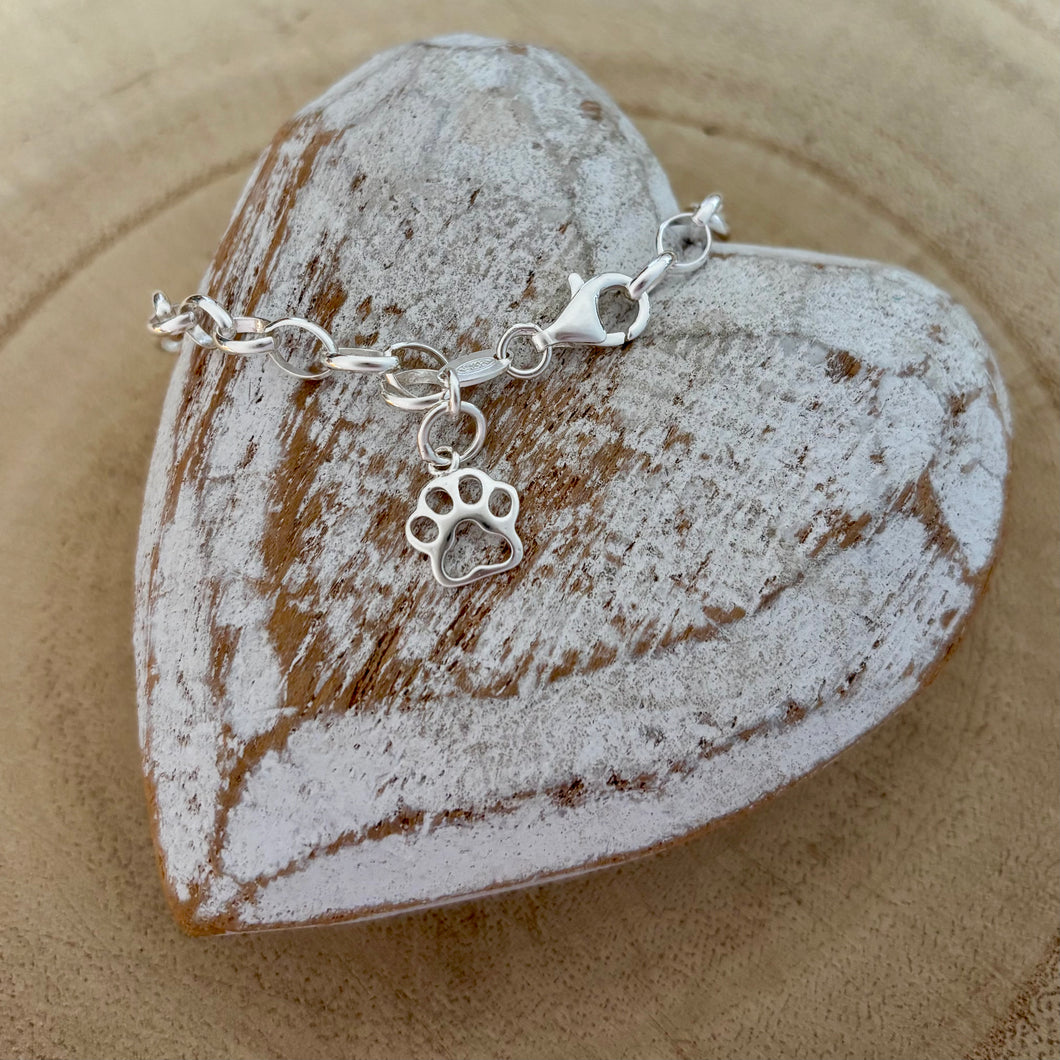 Pawprint Charm Bracelet