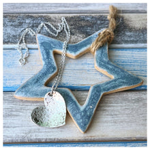 Load image into Gallery viewer, S T A R S H I N E - sterling silver loveheart pendant