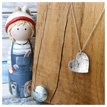 Load image into Gallery viewer, S T A R S H I N E - sterling silver loveheart pendant