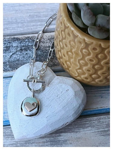 Together Forever - toggle & clasp necklace