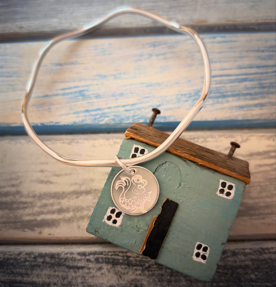Selkie - sterling silver bangle