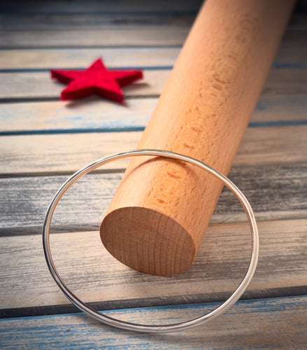 Orbit- sterling silver bangle (Make to Order)