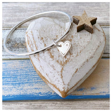 Load image into Gallery viewer, FOREVER - Loveheart Charm Bangle