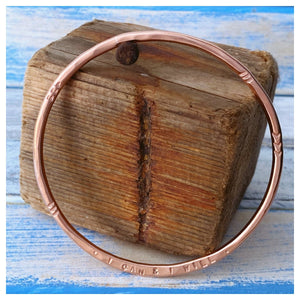 I Can & I Will - Copper Bangle