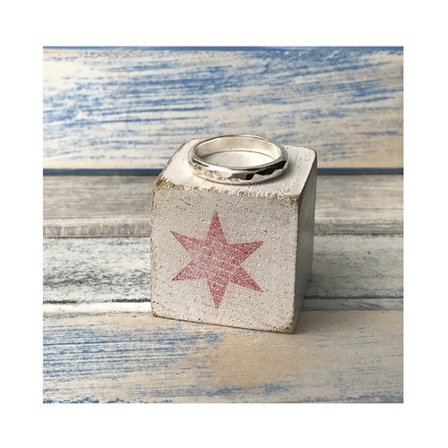 'Shine' Chunky Sterling Silver Ring (Made To Order)