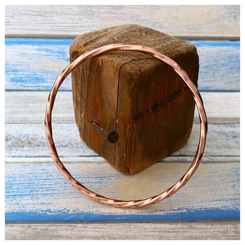 Bespoke Barleytwist - Copper Bangle for Kate