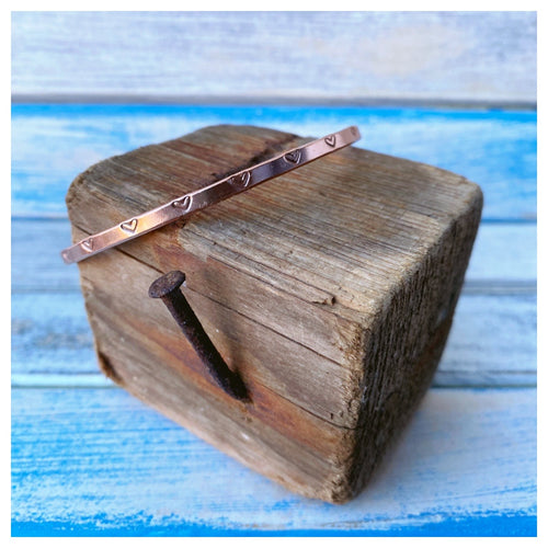 Commission - Loveheart Copper Cuff
