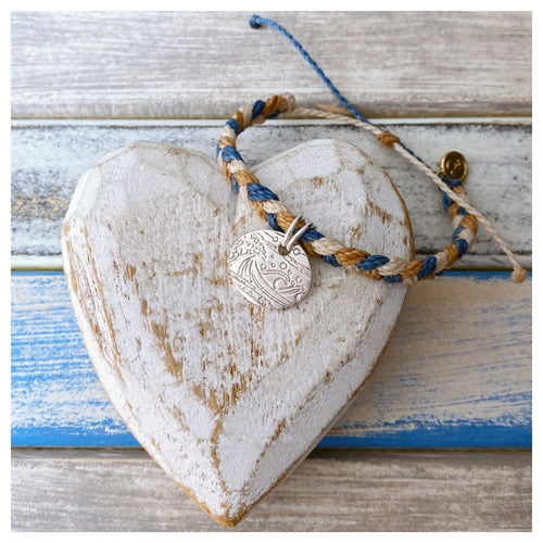 Chunky Braided Wrap  - Stormy Seas